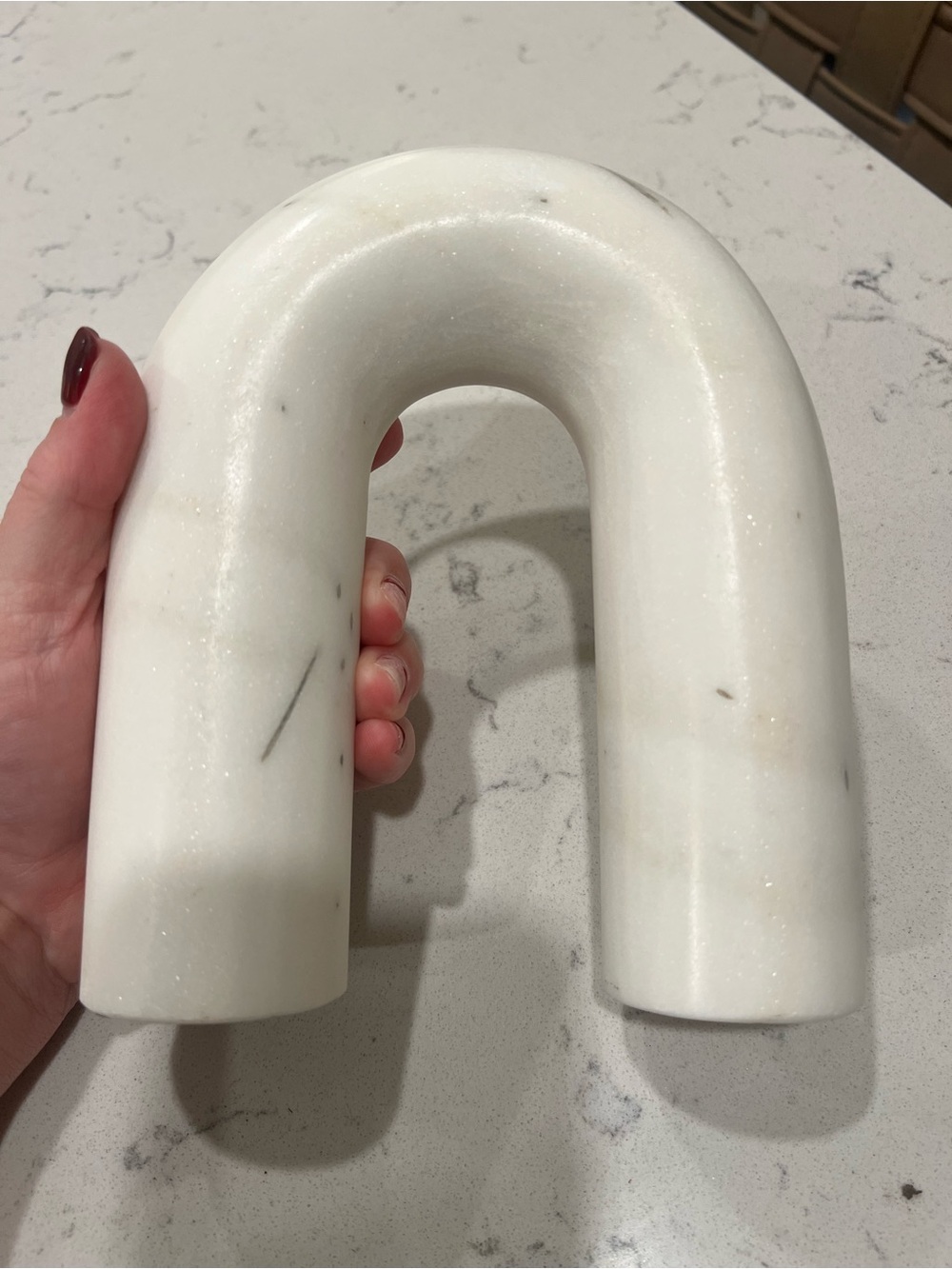 Heavy White Marble-Like Arch - Studio McGee - Picture 3 of 5